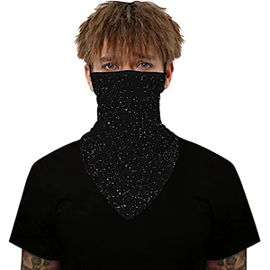 Face Mask Reusable Washable Cloth Bandanas Women Men Neck Gaiter Cover Ear Loops