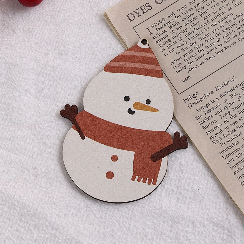 Wholesale Manufacturer Christmas Wooden Decoration DIY Wooden Christmas Ornaments for Xmas Tree