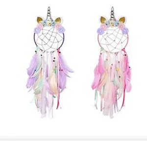 Dream Catcher Feather Pendant Wall Hanging for Car Home Girls Kids