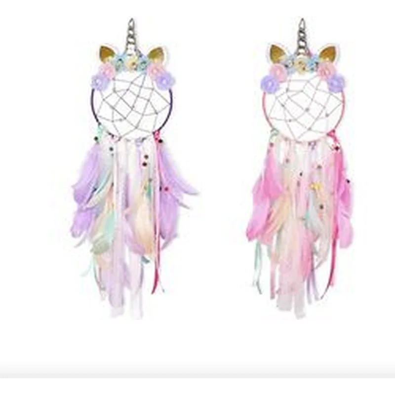 Dream Catcher Feather Pendant Wall Hanging for Car Home Girls Kids