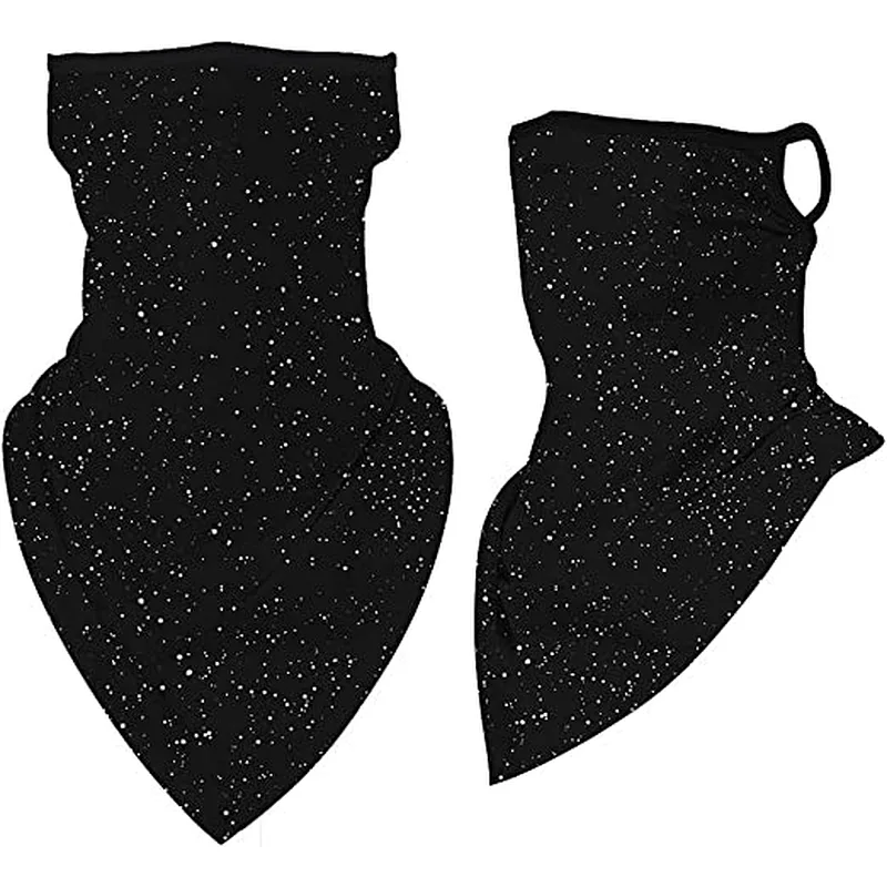 Face Mask Reusable Washable Cloth Bandanas Women Men Neck Gaiter Cover Ear Loops