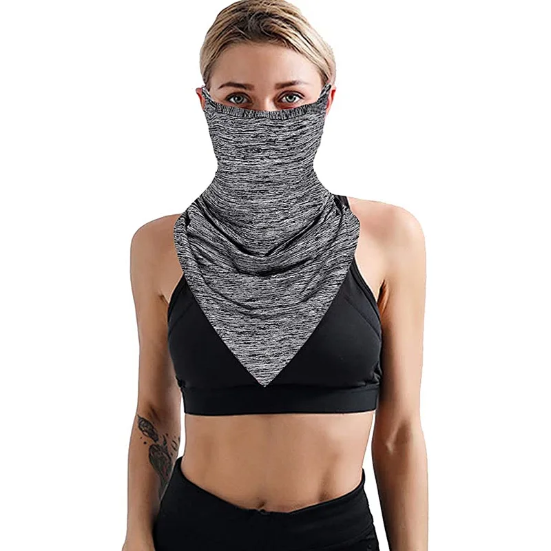 Face Mask Reusable Washable Cloth Bandanas Women Men Neck Gaiter Cover Ear Loops