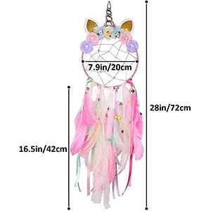 Dream Catcher Feather Pendant Wall Hanging for Car Home Girls Kids