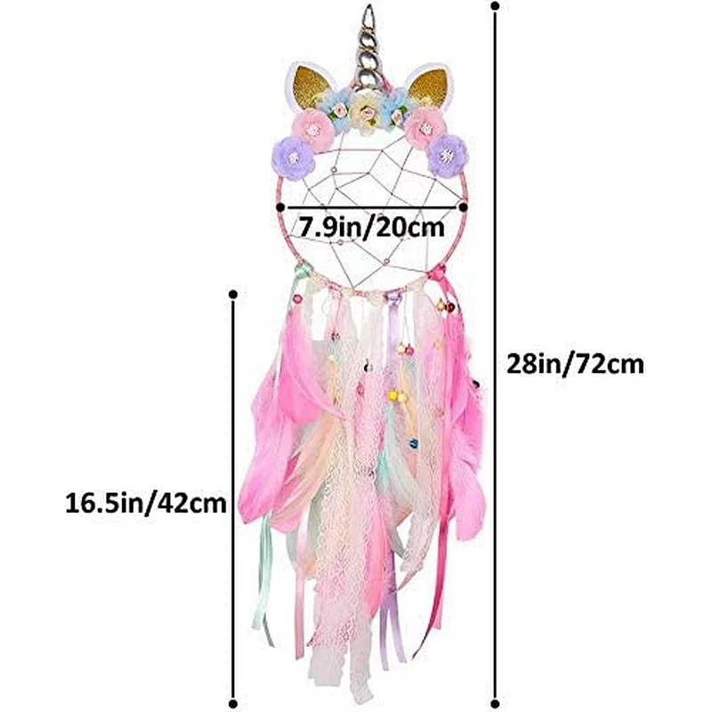 Dream Catcher Feather Pendant Wall Hanging for Car Home Girls Kids