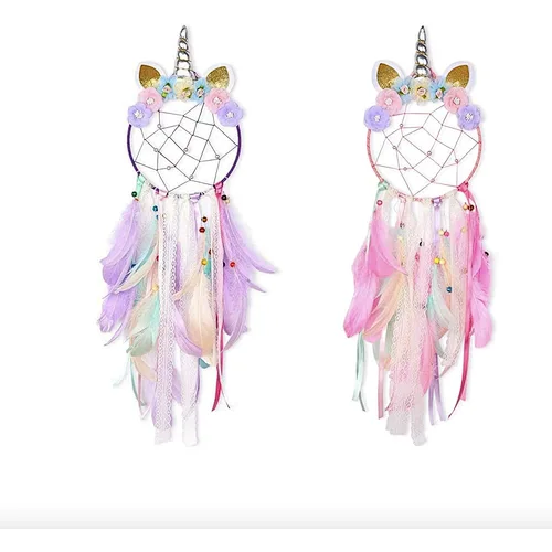 Dream Catcher Feather Pendant Wall Hanging for Car Home Girls Kids