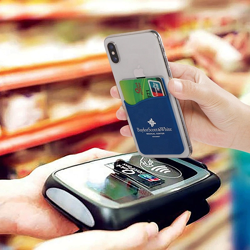 Custom 3m Sticker Mobile Phone Silicone Card Holder