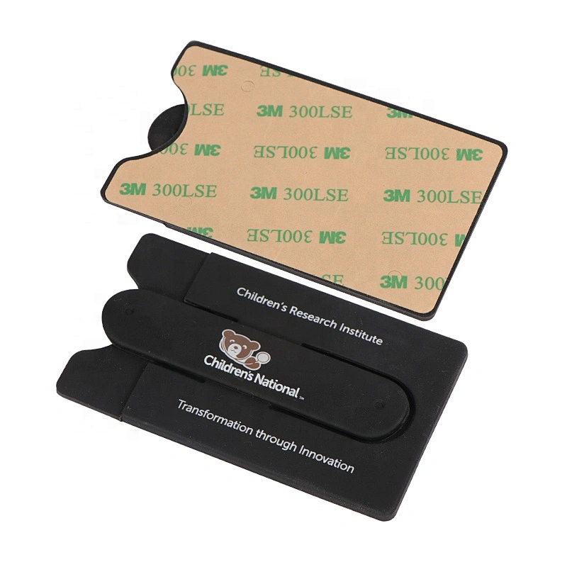 Hot Selling Mobile Phone Holder Adhesive Sticker Cell Phone Card Pocket Silicone Credit Card Wallet