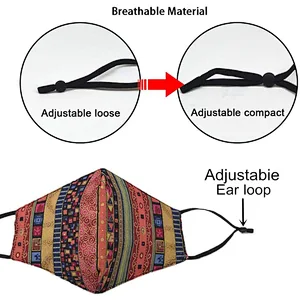 Men Women Soft Cotton Fabric Mask Half Face Protective Fashion  Face Cover Mask Bandana