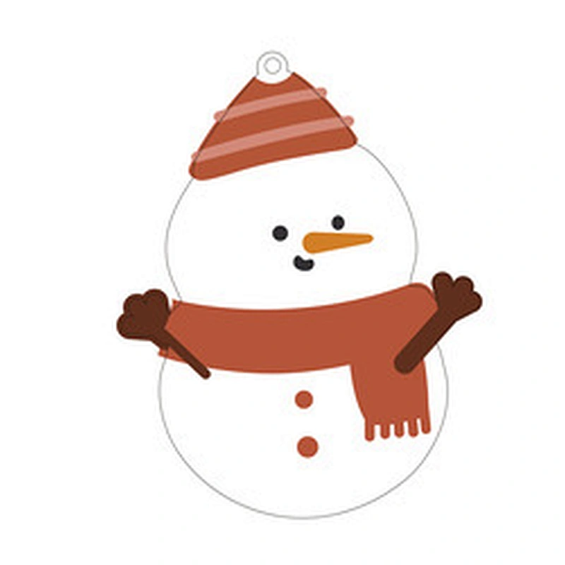 Wholesale Manufacturer Christmas Wooden Decoration DIY Wooden Christmas Ornaments for Xmas Tree