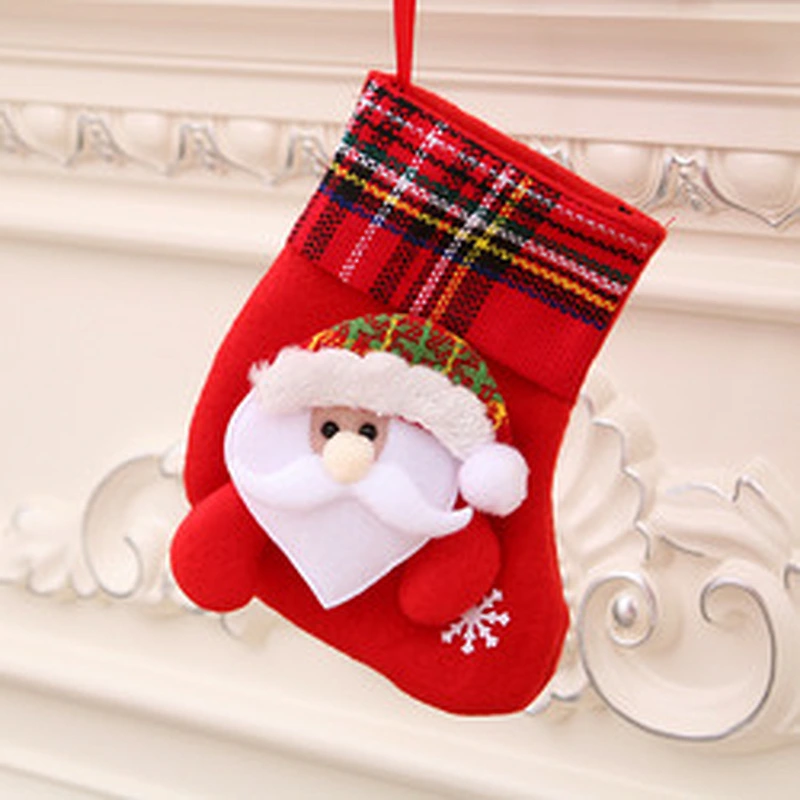 Wholesale Merry Christmas Stocking Santa Socks Festival Present Home Decoration Styles Party Ornament For Child Gift