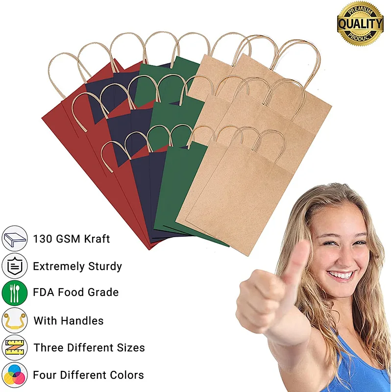 24 Pcs Perfect Solution for Christmas Mother's Day Father's Day Thanksgiving Birthday Party Gift Bags