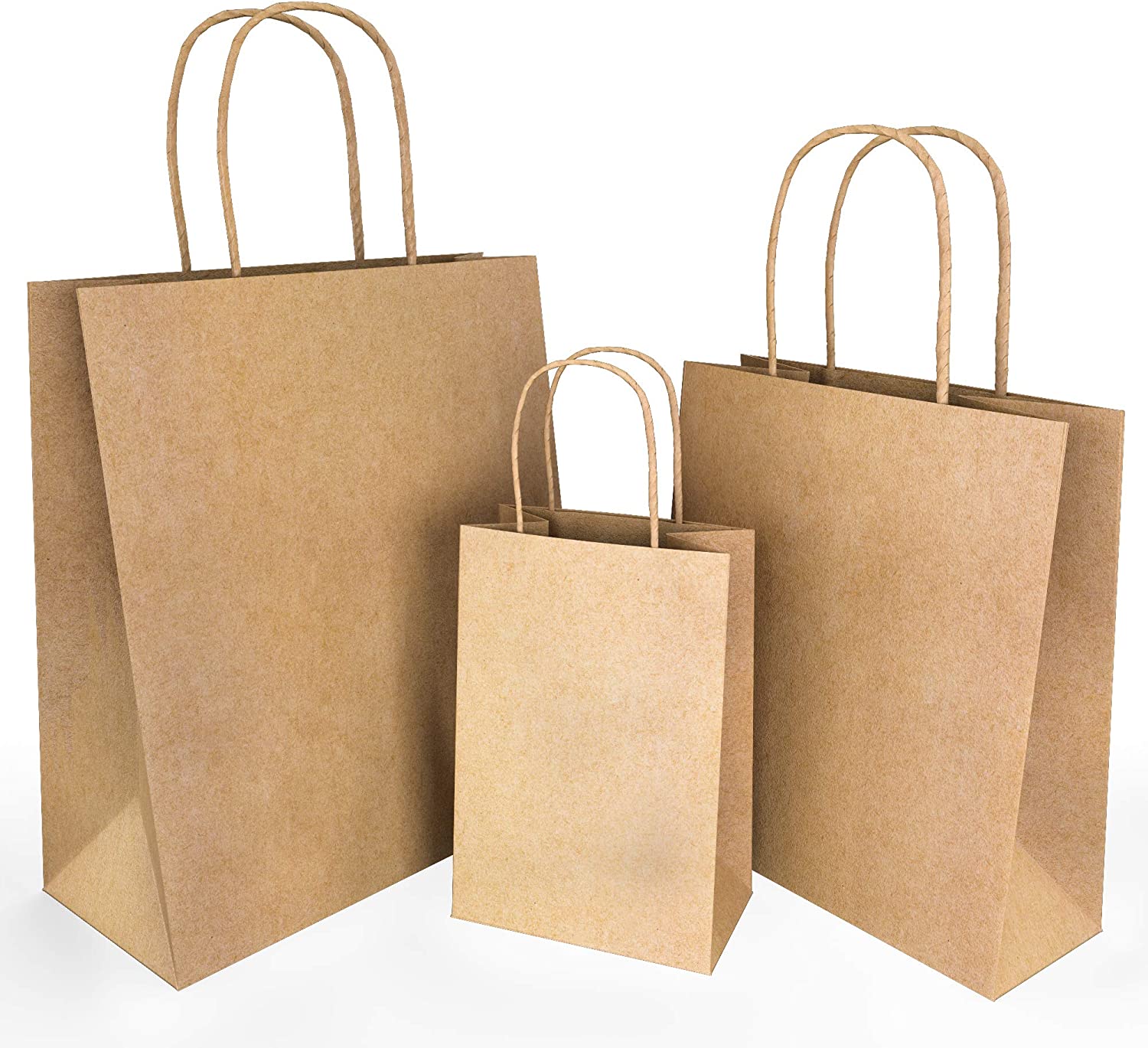 Medium Large Paper Gift Bags Assorted sizes Paper Kraft Paper Bags for Small Business