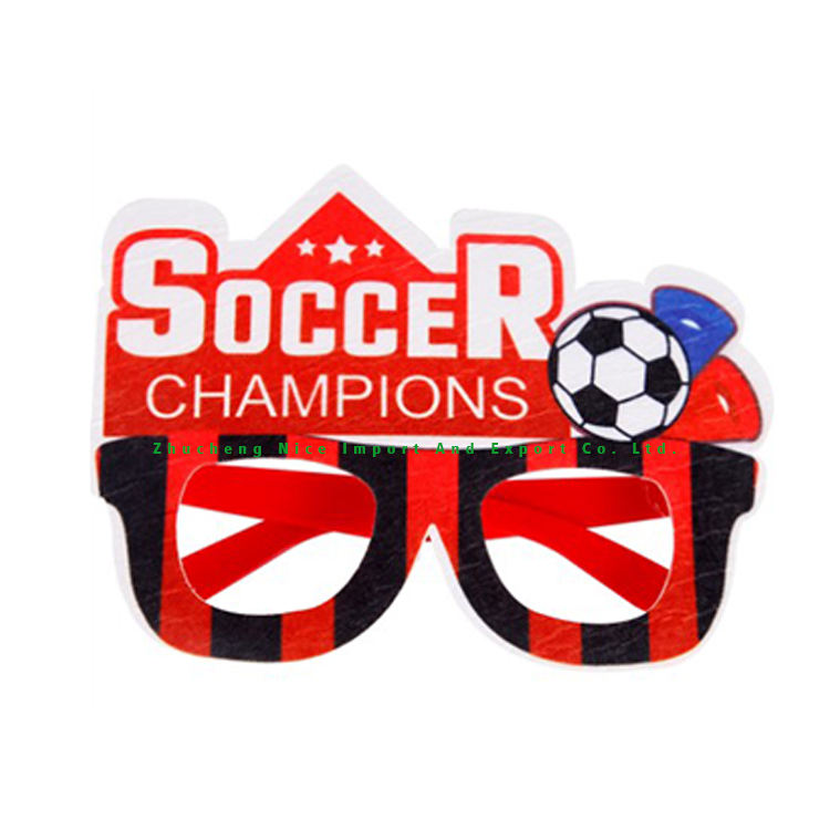 Factory Price Glasses Decoration Adult Party Football Fan Supplies Watch Football Cheer Glasses