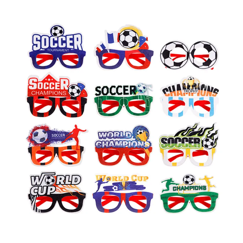 Worldcup Soccer Glasses Decoration Party Gathering World Cup Fan Items Diy Glasses For Fans