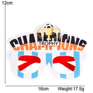 Factory Price Glasses Decoration Adult Party Football Fan Supplies Watch Football Cheer Glasses