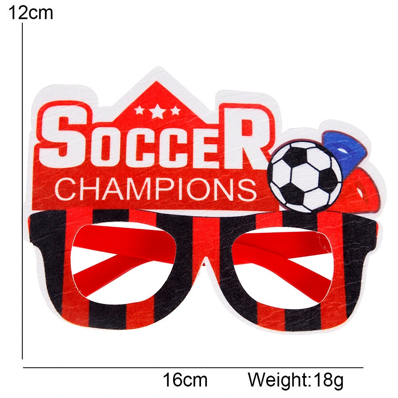 Factory Price Glasses Decoration Adult Party Football Fan Supplies Watch Football Cheer Glasses