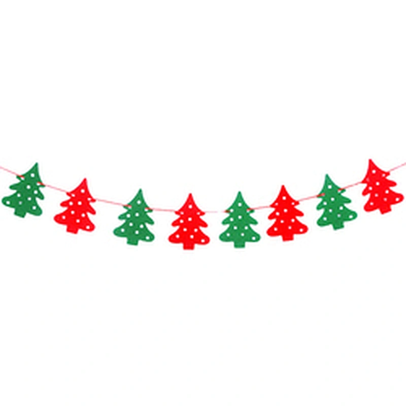 Wonderful Support Oem Custom Merry Christmas Vintage Banner Flags Small Pennant Decoration Fireplace String Flag Banner