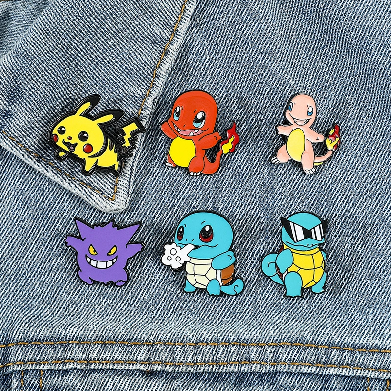 Wholesale No Minimum Metal Pins Supplier Glitter Brooch Anime Hard Enamel Pin Soft Lapel Badge Manufacturer Custom Enamel Pin