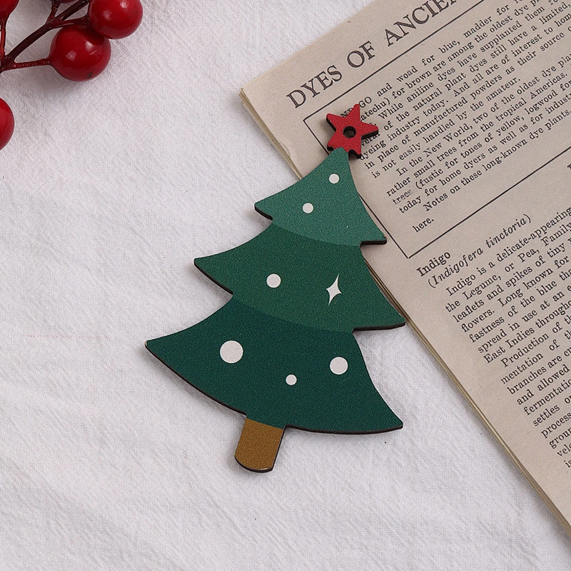 Wooden crafts creative Cartoon Christmas tree ornaments home decoration handmade DIY holiday decoration