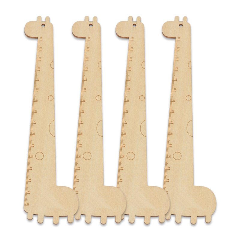 Giraffe Wooden Ruler Christmas Ornaments Christmas Tree Wooden Ornaments Wooden Gift