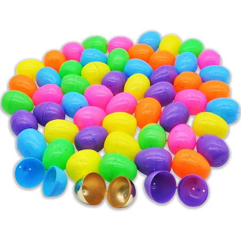 Filling Specific Treats Easter Theme Party Favor Eggs Hunt Basket Stuffers Filler Golden Easter Egg
