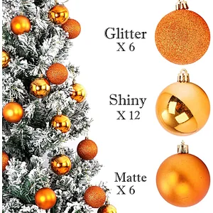 24 Pcs Christmas Tree Decorations Hanging Ball Christmas Ball Ornaments for Christmas Tree