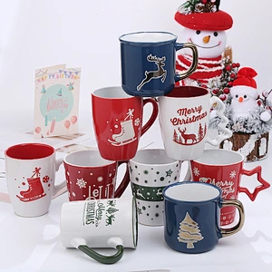 2023 new Amazon Design Christmas Coffee Mugs Ceramic Elf Cups Mark Cup