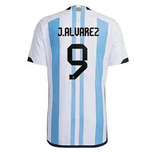 2023 3 Star Custom Size Messi T-shirt Messi Argentina Jersey