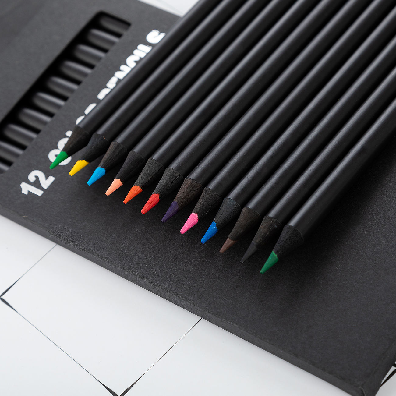 New Hot Selling 12-color Pencil For Promotional Lapices Colores