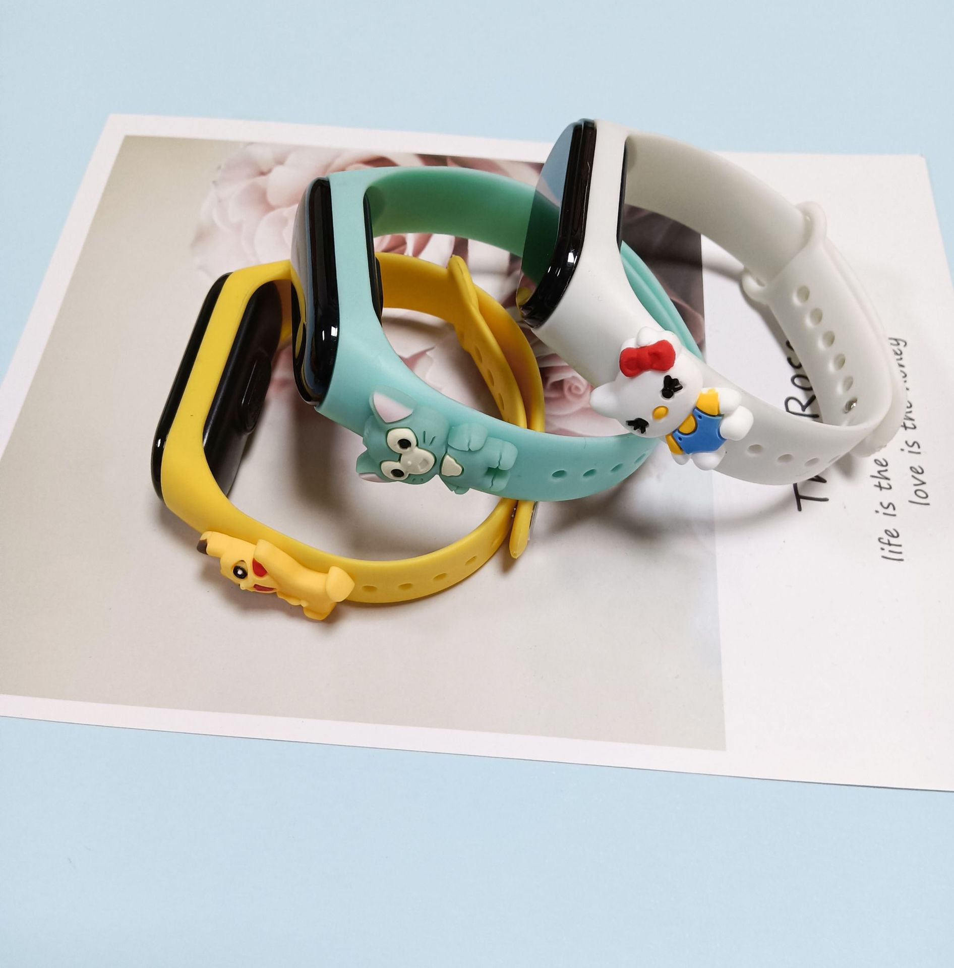Hot Selling Children's Cartoon Bracelet Led White Light Doll Boy Girl Waterproof Touch Electronic Watch Glass Digital Kids Watch
