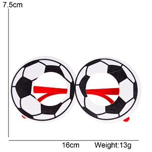 Custom National Glasses Qatar Football Supporter Flag Glasses Qatar's Fan Party Sunglasses Flag Sticker Sunglasses