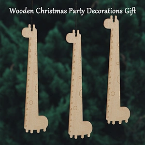 Giraffe Wooden Ruler Christmas Ornaments Christmas Tree Wooden Ornaments Wooden Gift