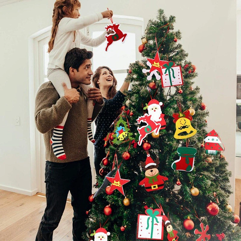 2023 Christmas Felt Banner Can Be Used For Indoor Outdoor Decoration Removable And Reusable Christmas Banner Decor