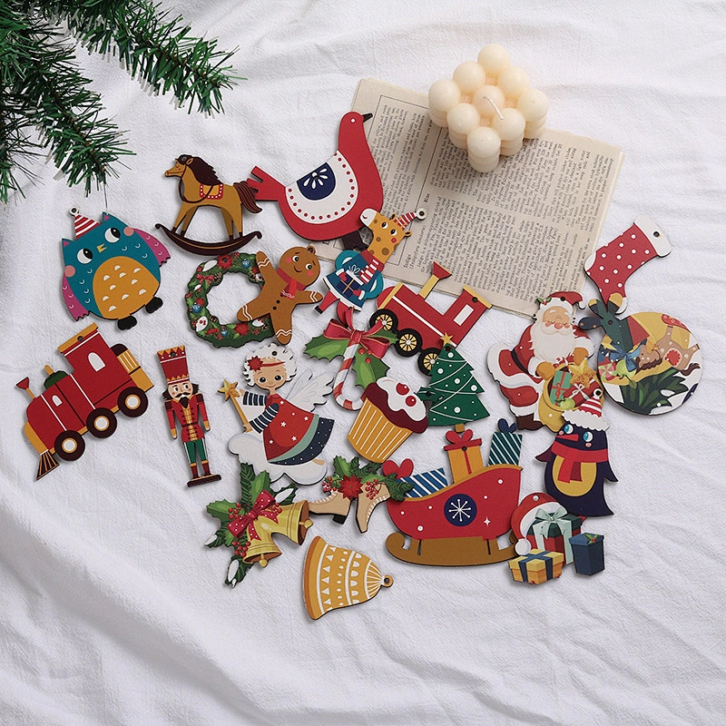New design Christmas Home Decor Wooden Toys Decorations Supplies