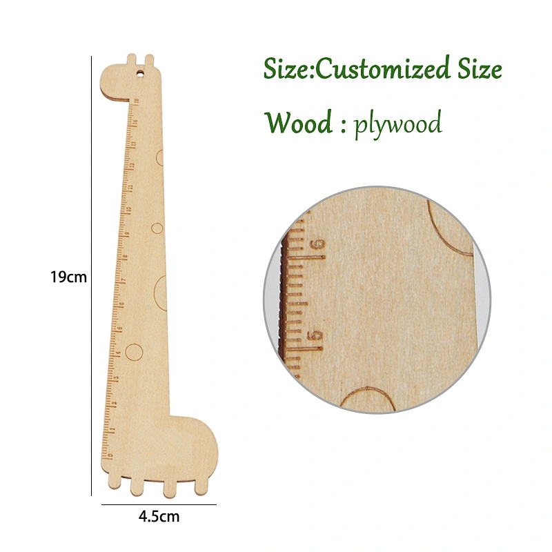 Giraffe Wooden Ruler Christmas Ornaments Christmas Tree Wooden Ornaments Wooden Gift