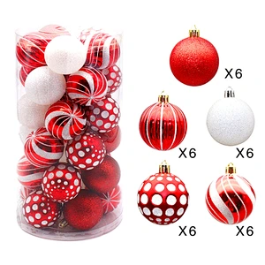 Wholesale Cheap Plastic Large Christmas Tree Ornament Decoration Hanging Christmas Ball