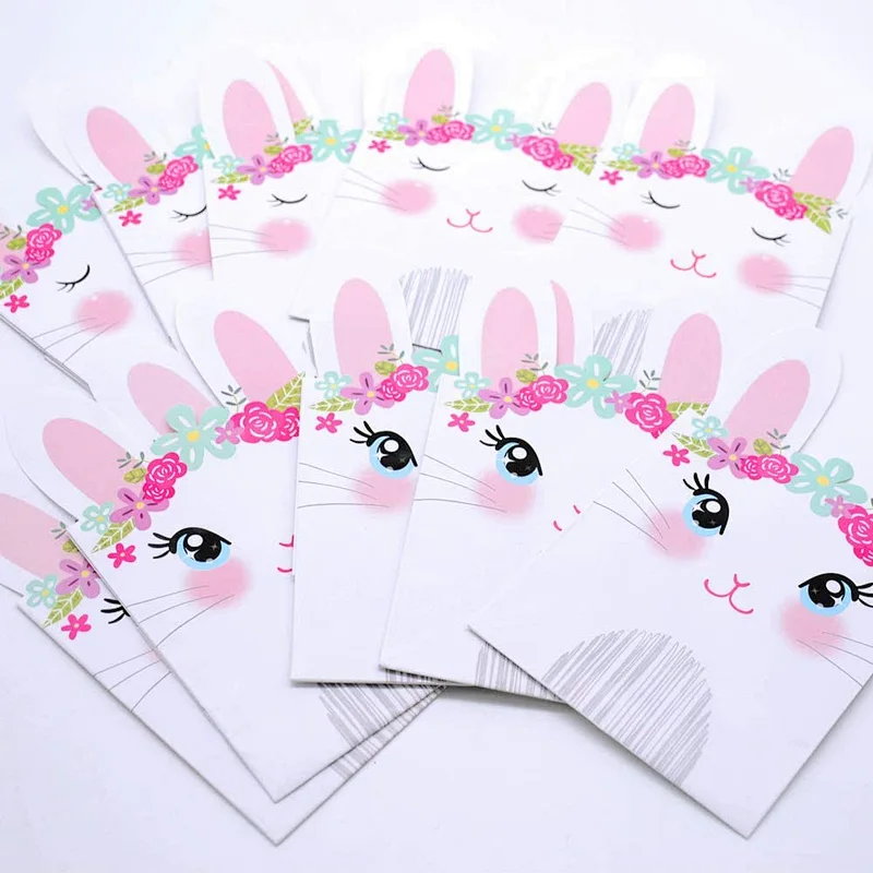 Easter Paper Bags for Kids Easter Cute Bunny Paper Treat Bags