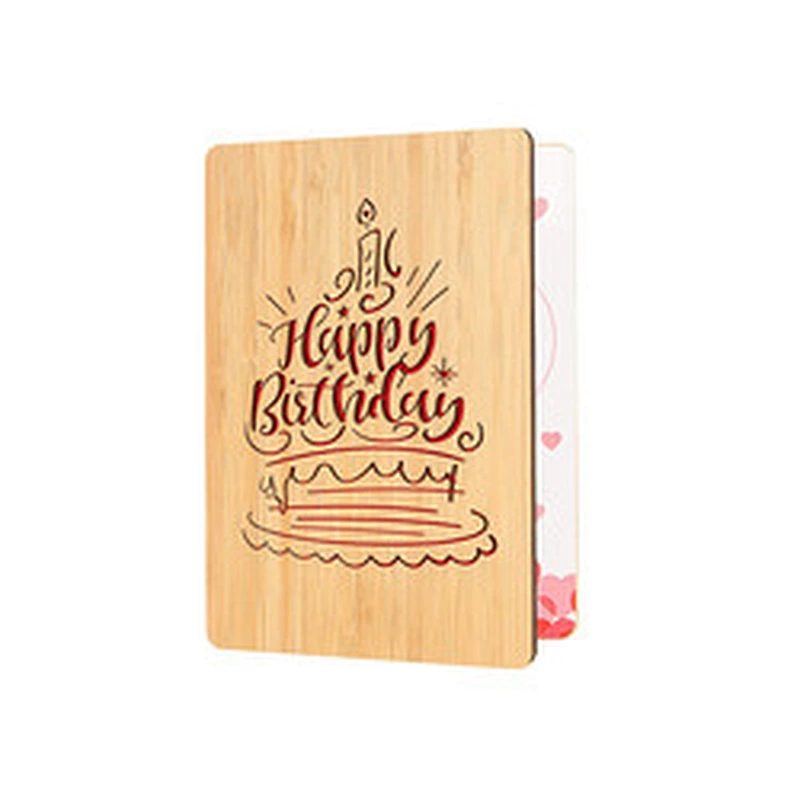 Boop Valentine Day Wooden Gifts Card Wood Wedding Anniversary Birthday Wooden Greeting Card for Husband Wife