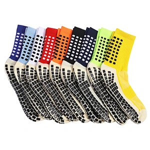Football Round Silicone Suction Cup Grip Anti Slip Soccer Socks Sports Men Custom Baseball Rugby Compression Socks