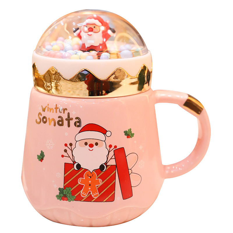 New Arrival Wholesale Ceramic Christmas Promotional Cups Mug Kids Cute Cup Mugs