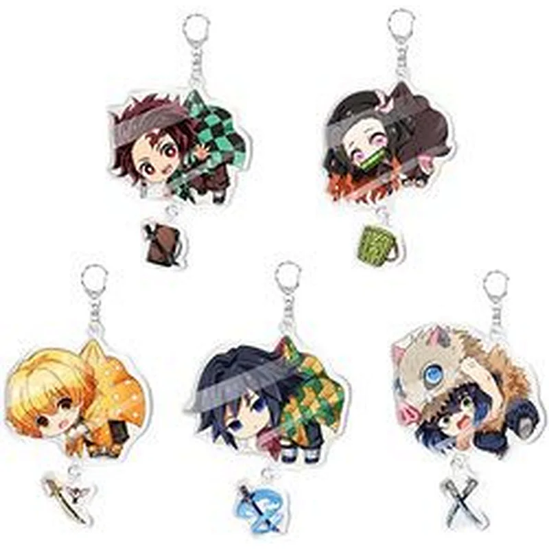 Custom Demon Slayer Pendant Hanging Ornament Set Demon Slayer Keychains