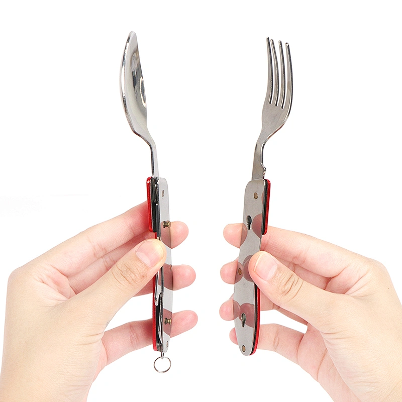 Wholesale Folding Multi Tool Keychain Multifunctional Swiss Knife Small Pocket Knife With Wooden Handle
