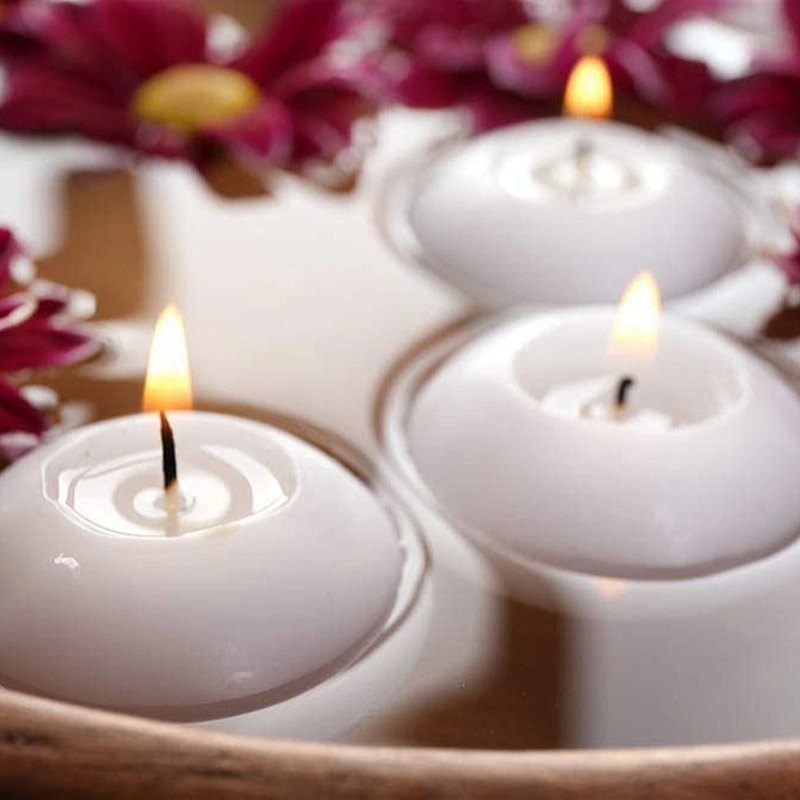 Large 3 Inch Unscented Floating Candles
