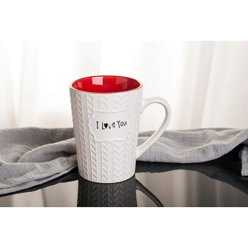 Valentine Day I Love You Mug 16 oz Coffee Tea Cup for Wife