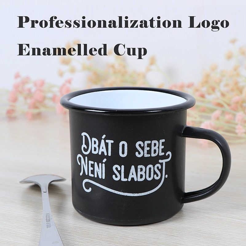 OEM Custom Logo Size Big Capacity Enamelled Cup