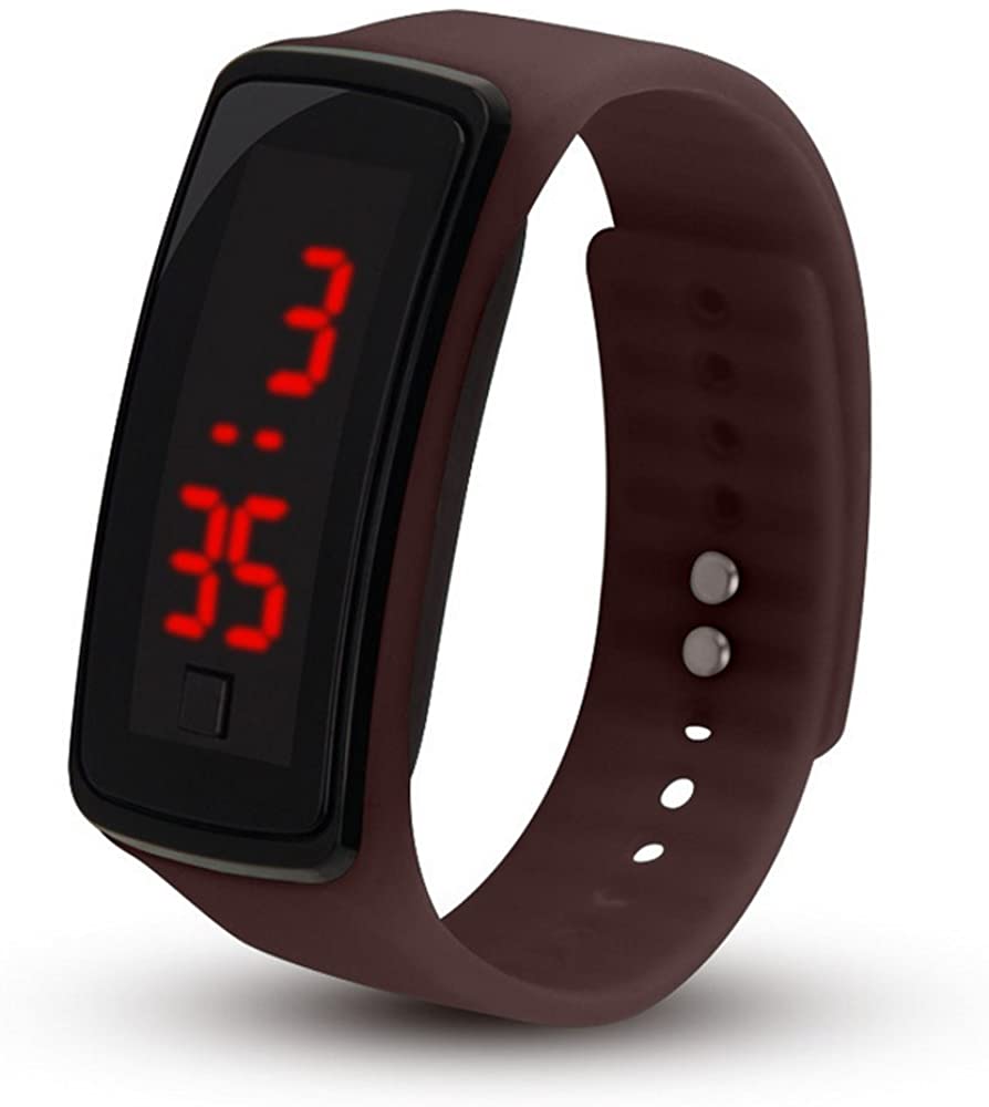 Silicone Cute Cartoon 50m Waterproof Sports Digital LED Children Wrist Watch Sports Kids Watch Boy Girl