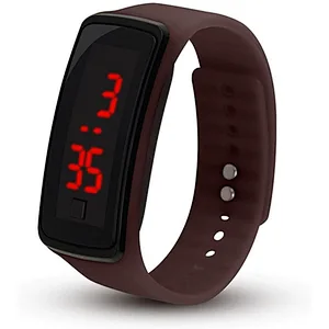 Silicone Cute Cartoon 50m Waterproof Sports Digital LED Children Wrist Watch Sports Kids Watch Boy Girl