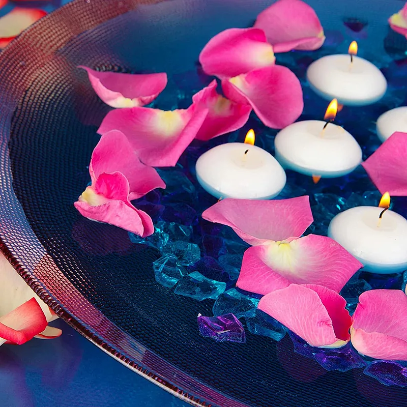 50 Pieces 1.5 Inch Unscented Valentine's Day Floating Candles