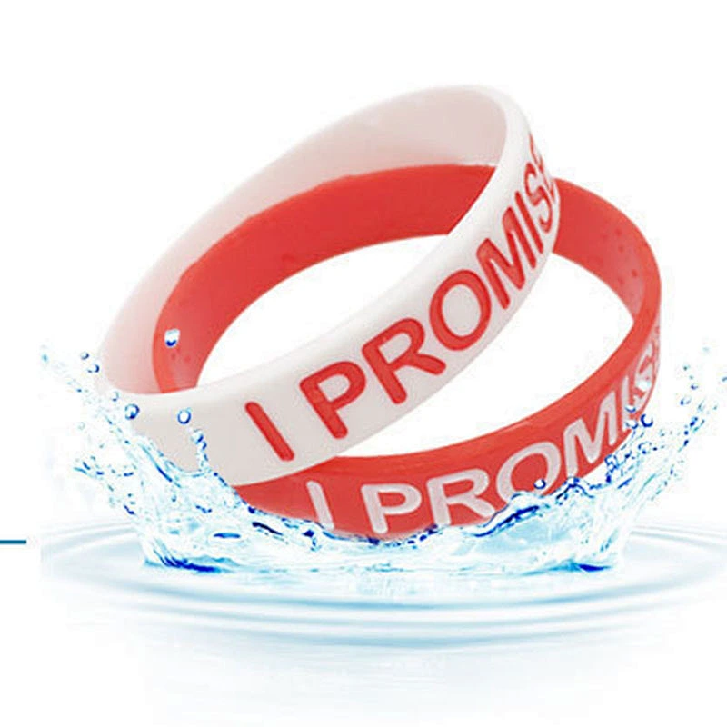 Hot Selling Eco-friendly No Minimum Cheap Advertising Gifts Custom Logo Silicone Bracelet Wrist Band
