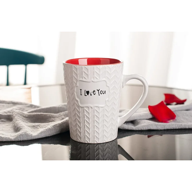 Valentine Day I Love You Mug 16 oz Coffee Tea Cup for Wife